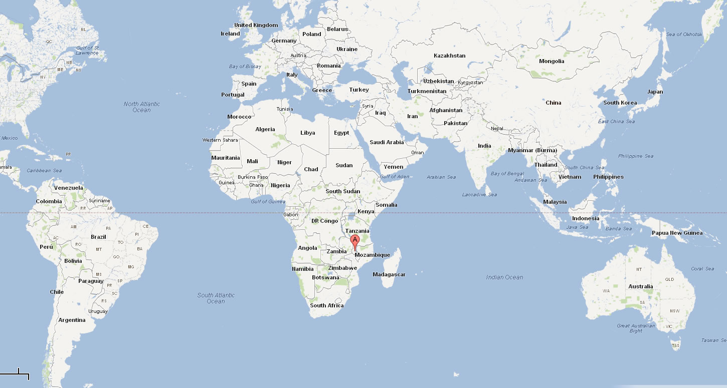 carte du malawi monde
